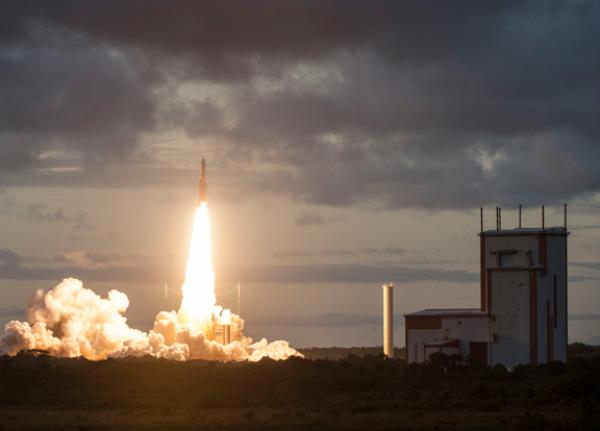 BRIsat was launched in 2016. Hughe’s JUPITER system will now be used to enable reliable connectivity for banking applications across Indonesia.

photo: arianepsace
