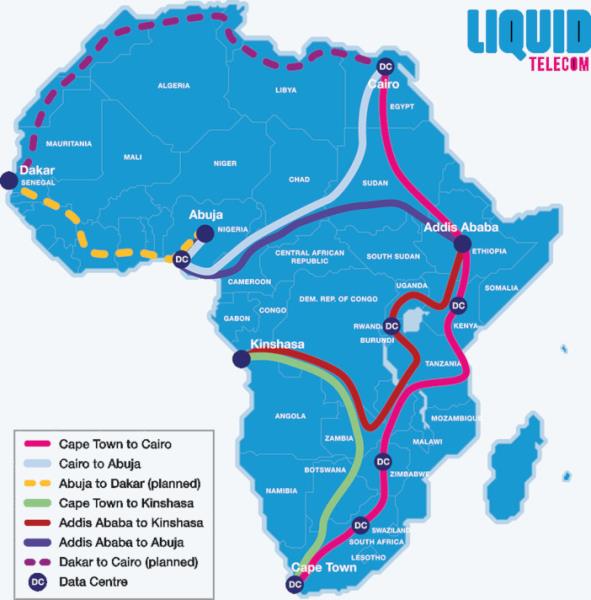 Liquid is expanding its pan-African data centre portfolio as well as its fibre network which currently stretches almost 70,000km across the continent.