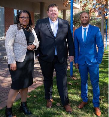 (l-r): Busi Matube, CUT ICT director and chief digital officer; Henry Denner, Datacentrix account manager: commercial; and Lucky Matjelo, deputy director: ICT infrastructure services at CUT.