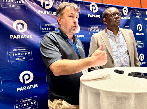 Martin Cox, Chief Commercial Officer at Paratus Group & Joseph Kibwott, MD of Paratus Kenya at the launch of Paratus Kenya